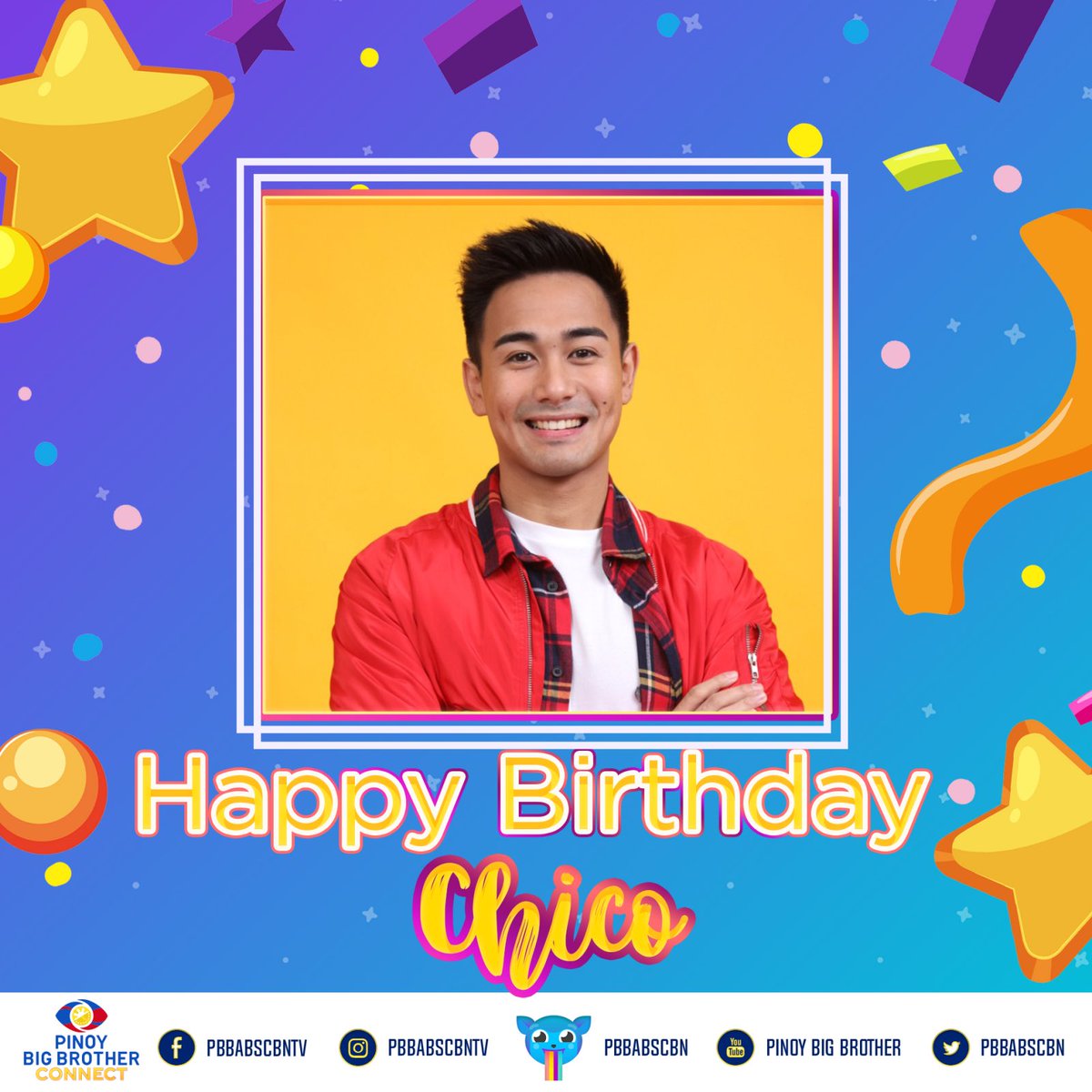 PBBabscbn's tweet photo. Happiest Birthday @chico_alicaya! 

Enjoy your day! 🎉🎊🎂 https://t.co/RSkoPMz9cx