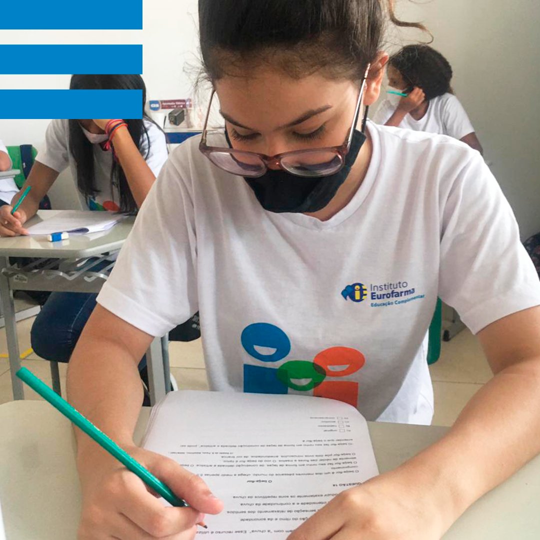 IEurofarma's tweet photo. Estudantes do Matéria-Prima do I.E. participaram de avaliação #MarcoZero, voltada para as áreas de língua portuguesa e matemática. A avaliação ocorreu na primeira semana de março, antes de pararmos as atividades presenciais. #educaçãotransforma #Institutourofarma https://t.co/7at9NccHQi