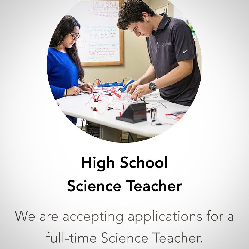 haltonwaldorf's tweet photo. Do you love to teach creatively using a phenomenological approach? Halton Waldorf School is seeking a full-time high school science teacher.
This position includes delivering science lessons in chemistry, biology and physics for grades 9, 11 and 12.
https://t.co/HrTEd2s1uC https://t.co/8e9YH1hwJR
