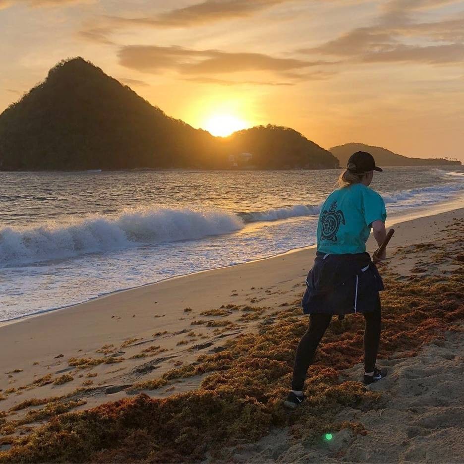 Jordan: "The opportunity to have helped with conservation research and protection of the leatherback turtles egg laying season was an experience that made me love our ocean waters even more. The turtle relies on clean ocean water and protected beaches"