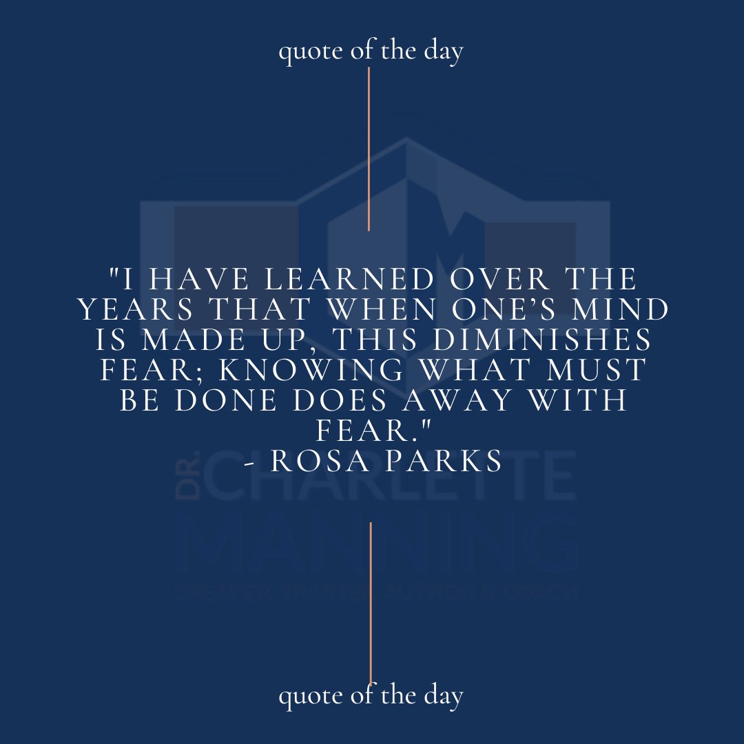 DrCSManning's tweet photo. It's time to confront your fears. When you decide to take action, the path to getting rid of your worries becomes clear. Happy Monday, everyone. https://t.co/nLWe5fueAc