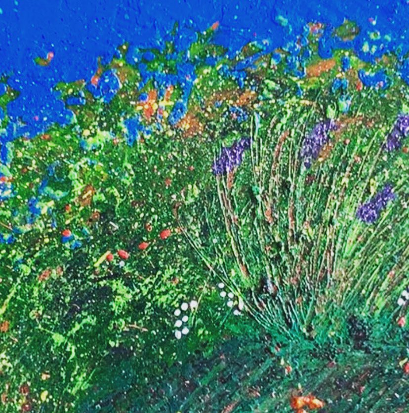 CjArtDesigns's tweet photo. Close up of “Summer Meadow” available online at the @DVSA2010 50th Anniversary Auction starting April 12th-17th with an option to view them at the school. https://t.co/orKnyb9Uff