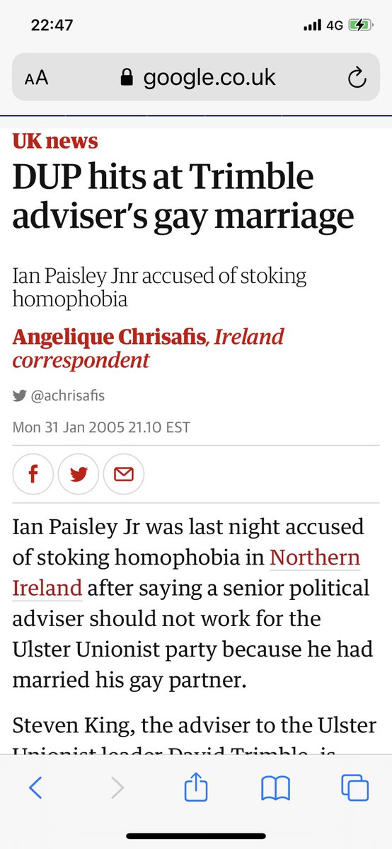 I was taken off air and told it was because RTE could not risk me saying the DUP were homophobic, racist or sectarian. I must apologise to the DUP at once.