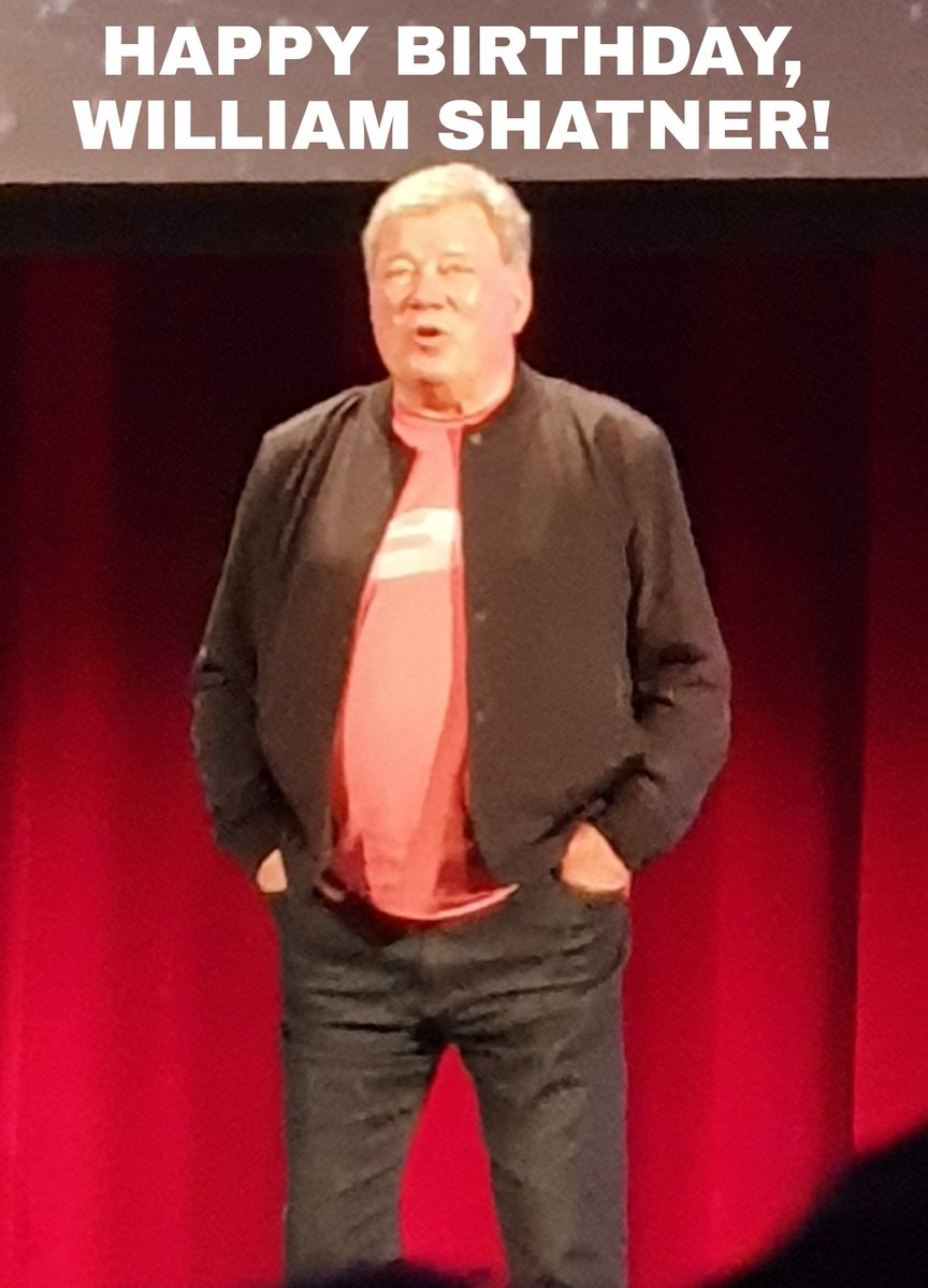 Leia7777's tweet photo. @WilliamShatner Happy Birthday, Sir! Wishing you all the love and happiness in the world. Live long and prosper! Lots of love and greetings from Germany!♥️ https://t.co/J46rVU5bJq