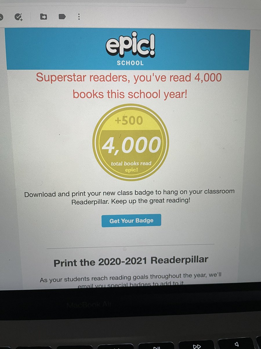Woot woot!  My students keep reading while they are at home.  <a href="/HMC1Ingels/">Ingels Elementary</a>
