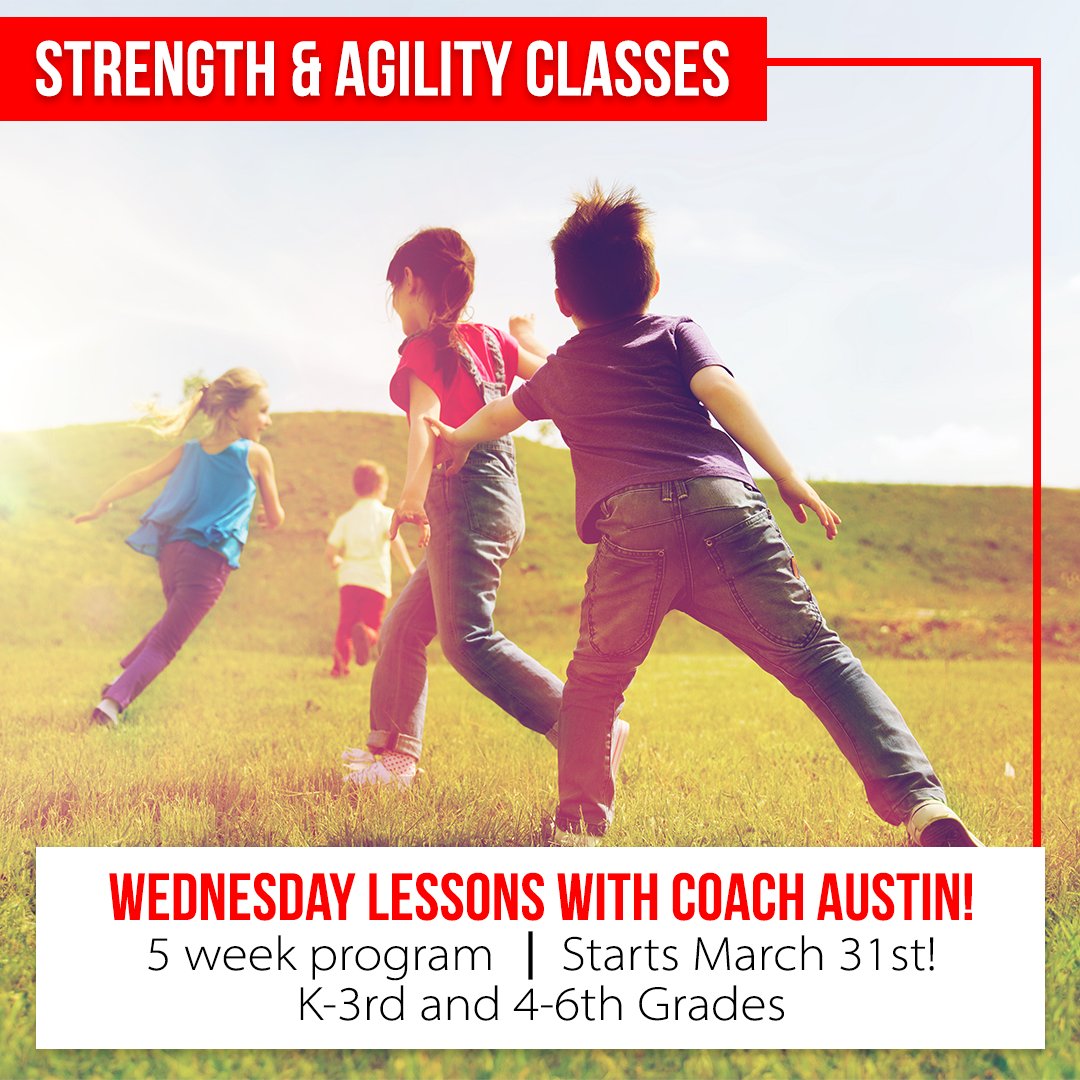 Information_WCS's tweet photo. Coach Austin is teaching a 5-week Strength &amp; Agility class, starting March 31❗

👉Sign up now before spots are taken: https://t.co/RAolWFCK8V

🏃‍♀️ON WEDNESDAY NIGHTS🏃‍♂️
Ages K-3rd at 6:30pm
Ages 4-6th at 7:30pm

Price: $40 for 5 weeks https://t.co/wmjjrK0174