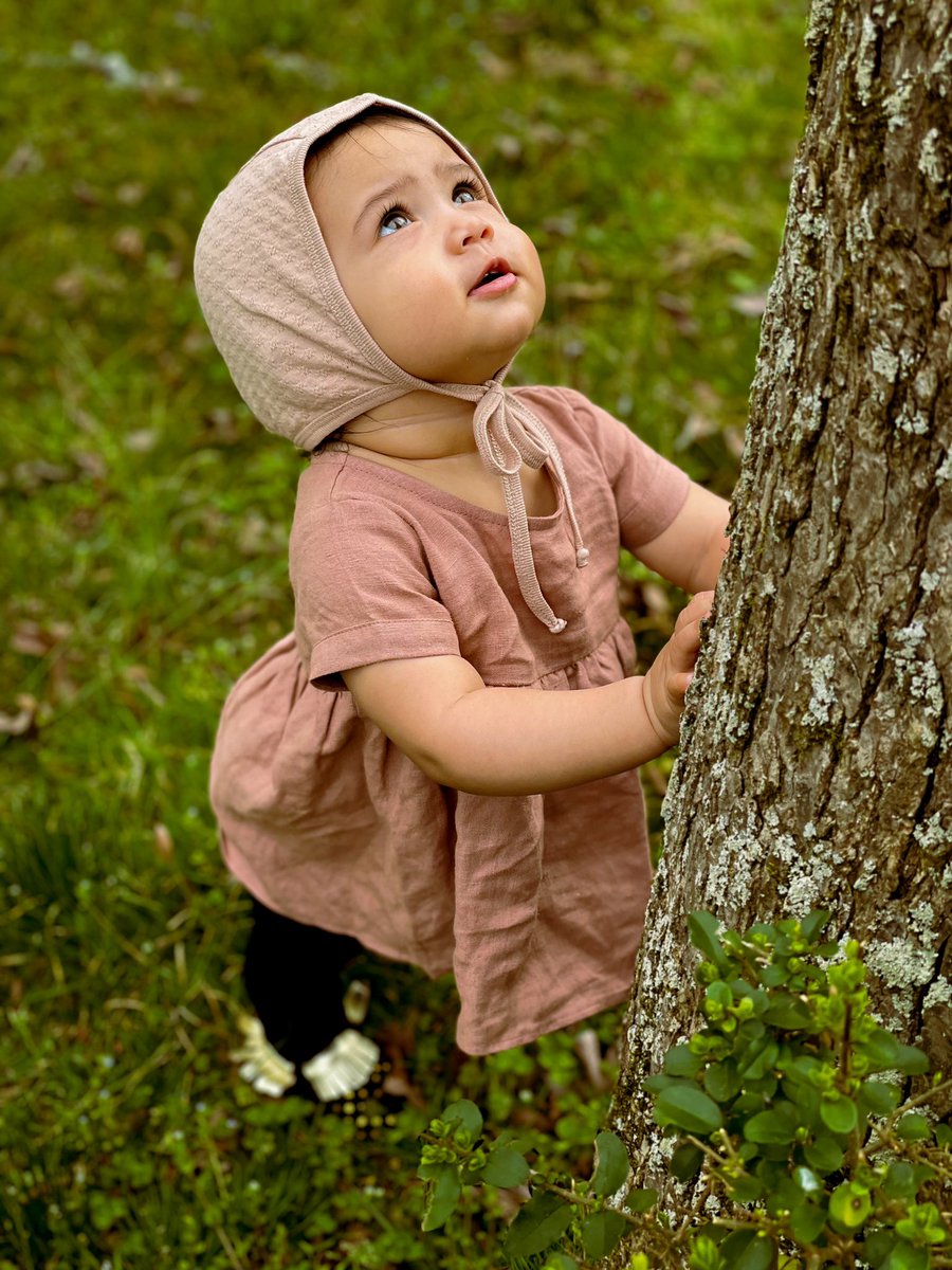 My sweet little baby celebrating the Spring. She too renews my world in her new experiences.