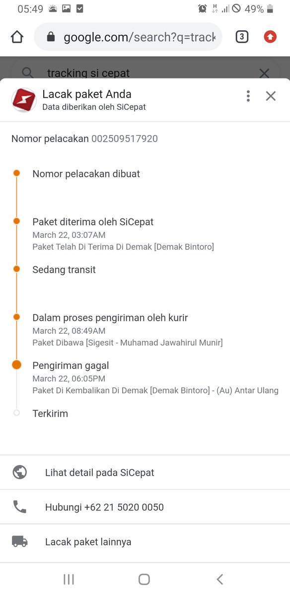 risyda_bee1D's tweet photo. @sicepat_ekspres Ini gmn sih kak? Masak ngantar aja gagal?dibalikin lagi, mana paketannya penting buat kado nikahan besok..😞😞 https://t.co/XSCY8kuprL