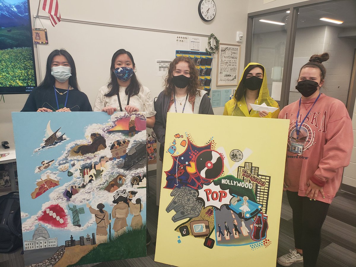 AHSschaefer's tweet photo. These amazing ladies presented me with two paintings depicting the classes I teach!! I love them so much!! What a way to welcome everyone back!
#ahstrojanfam https://t.co/XayMSSVYHn