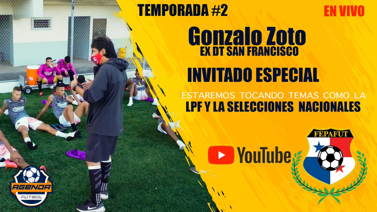 CurtisCaton's tweet photo. Temporada #2

En exclusiva con Gonzalo Soto ex director técnico de @sanfrafc_pa, no se lo pierdan por Youtube de @AgendaSportsPan  #AgendaFutbol. https://t.co/7MWfJpGlft