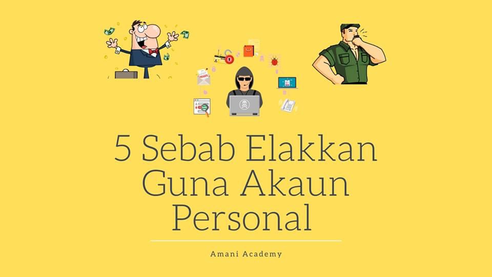 AmaniAcademy's tweet photo. Buat bisnes dengan akaun personal sangatlah tidak digalakkan

.
Jom tengok kenapa https://t.co/6sN1czc68f