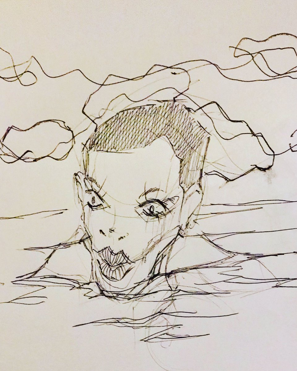 woolite17000's tweet photo. #swimming #swimmer #woman #intothesea #seaside #oceanbaths #face #womanface #shorthair #dessin #drawing #draw #esquisse #croquis #sketch #bic #bicpen #illustration #illust #blackandwhite #blackandwhiteillustration #graphicdesign #artwork #graffiti #gribouillage #doodle #doodleart https://t.co/4BO9n2RM9I