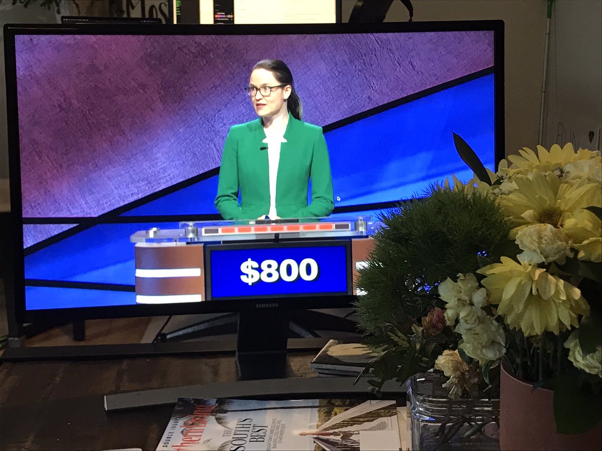 So cool to watch <a href="/katyetc/">Kathryn Peters</a> on Jeopardy tonight - I knew her when!