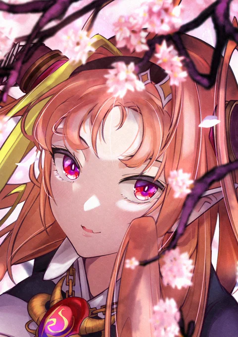 もうすぐ桜の季節ですね

#みかじ絵
#桐生ココ 