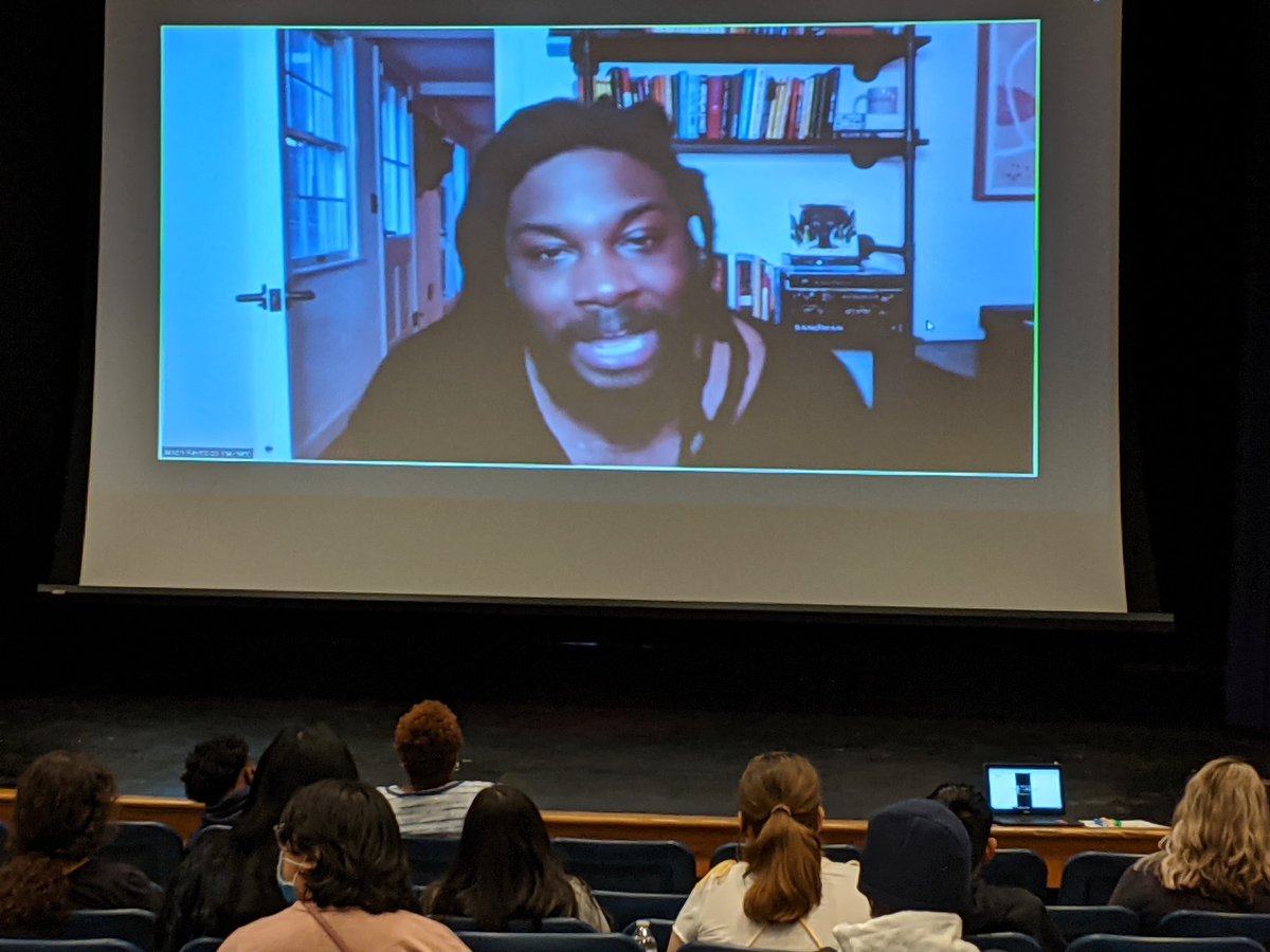 "According to these books, I don't even exist...but you keep pushing them on me." 🤯 And this is why we're trying to change the narrative. One. Book. At. A. Time. Thank you for the visit, <a href="/JasonReynolds83/">Jason Reynolds News</a>! 
<a href="/LHSintheNews/">LaVergne High School</a>