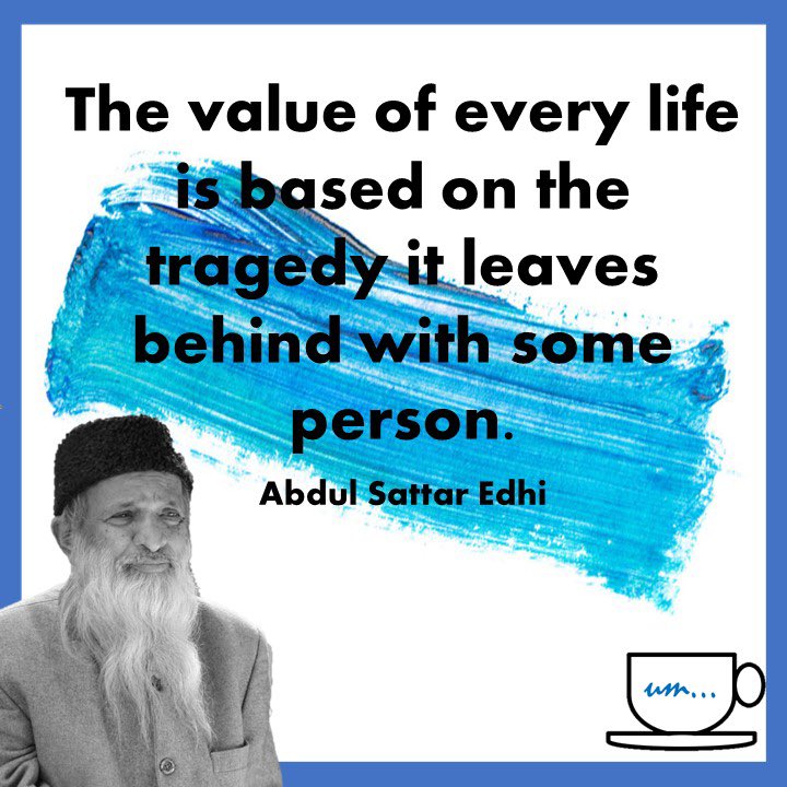 unscriptedmusi1's tweet photo. Edhi’s philanthropic work is well known. He believed in adopting four principles to love by; simple living, punctuality, hard work and prudence.
There is so much to learn from his life as he lived what he preached. #CitizensOfTheEarth #HumansOfPakistan #GivingSouls #Philanthropy https://t.co/uKFFyEVpzc