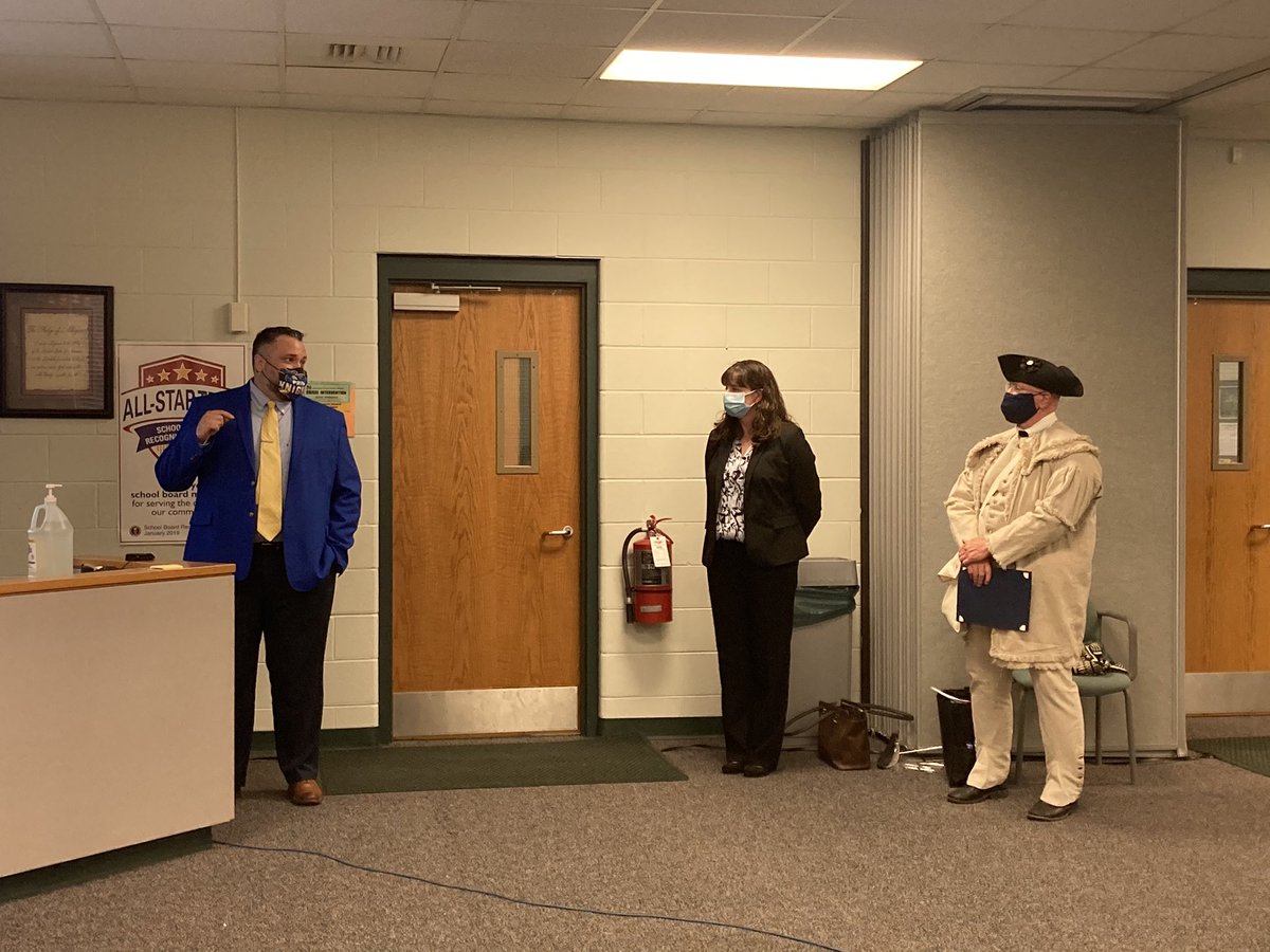 Congratulations to Julie Flack awesome SS teacher at PRMS for receiving the SAR State American History Middle School Teacher Award at tonight’s board mtg!