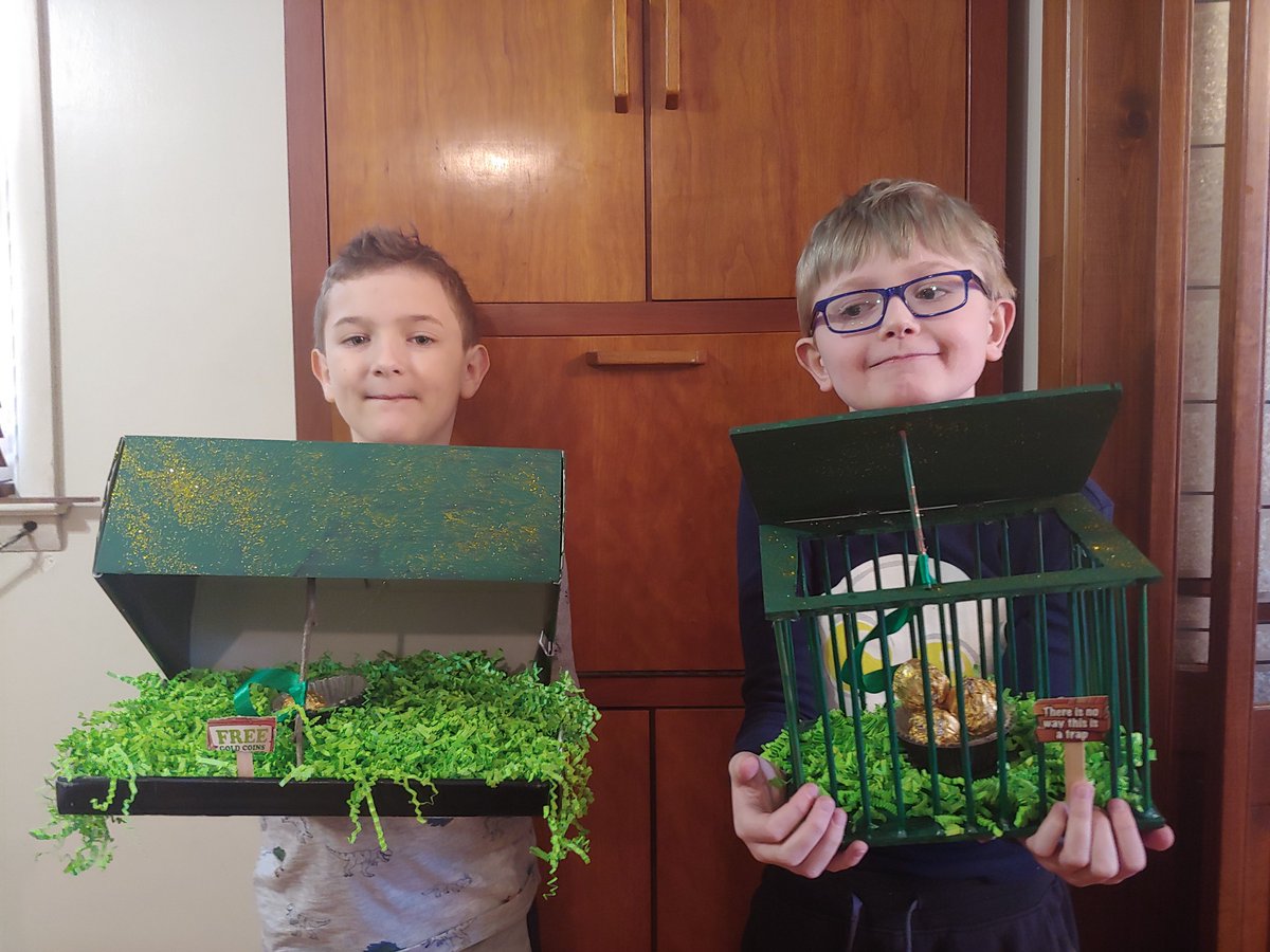 Our class completed a "How To Catch a Leprechaun" writing and were challenged to create a trap to go with it!