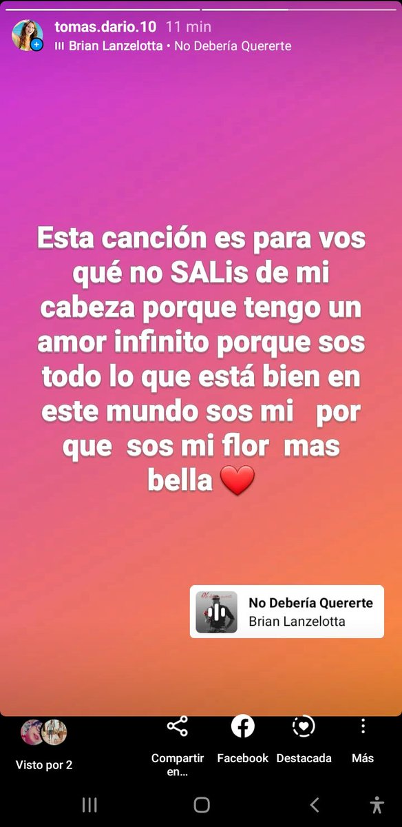 Tomas06880964's tweet photo. Gracias a vos también por tantos años de felicidad y porque cada canción tuya tiene algo especial para la flor más bella @BLanzelottaOK https://t.co/F5wXz3fG3f