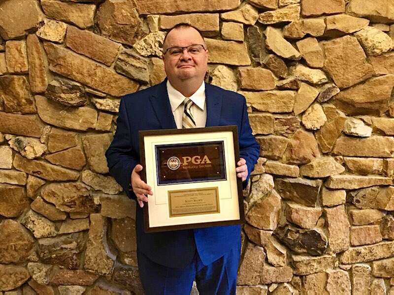 YourSportsEdge1's tweet photo. Congratulations to our own Scott Brown, who received the 2021 Kentucky PGA Media Professional of the Year award today in Lexington. https://t.co/v40rJXXPbK