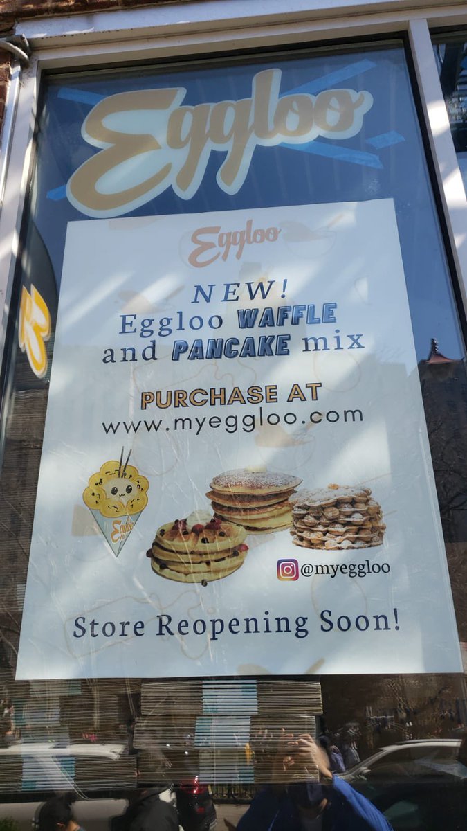 ChinatownNYC's tweet photo. Spring awakenings. @myeggloo returns, soon!#supportsmallbusiness #chinatown #chinatownnyc #explorechinatown #shoplocal #shopsmall #supportchinatown #eggloo #eggloonyc #waffle #pancakes🥞 https://t.co/d0nljKIyBu