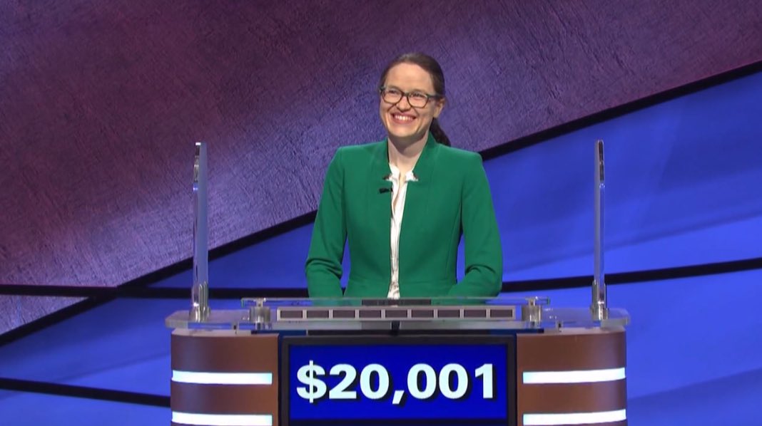 DanielsABC11's tweet photo. Kathryn Peters is the new @Jeopardy champion.
She’s from Carrboro and is the Executive Director at @unc_citap.
Kathryn will be back on Jeopardy tomorrow at 7 p.m. on @ABC11_WTVD.
Congratulations @katyetc https://t.co/STGYY2uFDU
