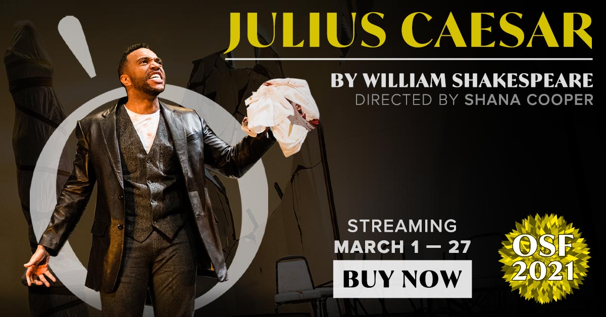 osfashland's tweet photo. You only have until this Saturday, March 27 to watch #JuliusCaesarOSF! Get the best seat in the house for this visceral political thriller at https://t.co/ojHnFFNWO5. https://t.co/vkFZL1KwIK