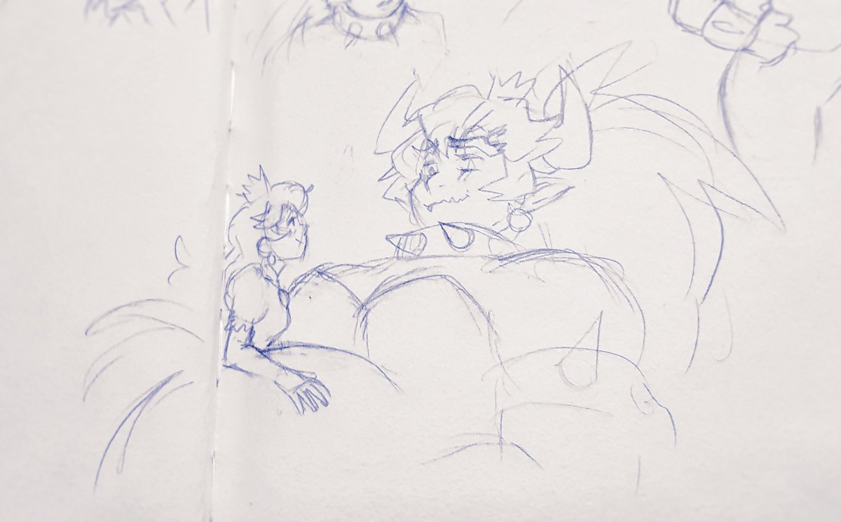 SapphicBump's tweet photo. It's gettin' heavy, princess, doesn't it?

For my Bowsette &amp; Peach-hungry followers ❤️ https://t.co/bhOHrYSAu4