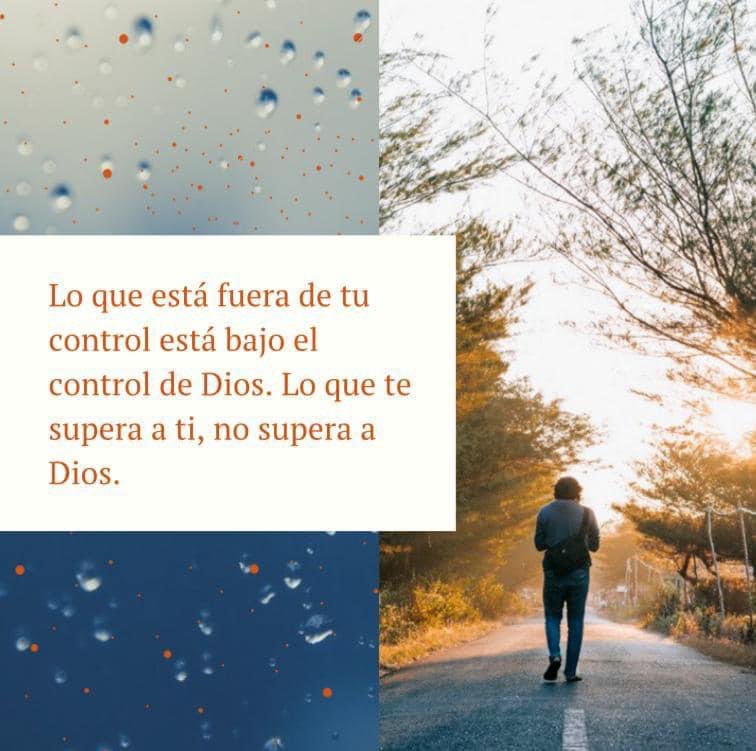 Dios no perdió el control de nuestras vidas, estamos bajo el cuidado de Dios.