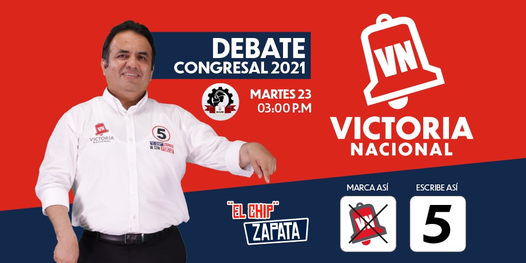 CharlesZapataVe's tweet photo. ✅ MAÑANA a las 3:00 P. M. estaré en el Debate Congresal organizado por la ACUNI. 
¡Suenan las CAMPANAS! 🔔🔔🔔
 * Este 11 de abril marca las campanas y escribe el 5️⃣.
.
#CharlesVaConForzay
#VictoriaNacional
#MarcaLasCampanas https://t.co/BFHPV5hk0a