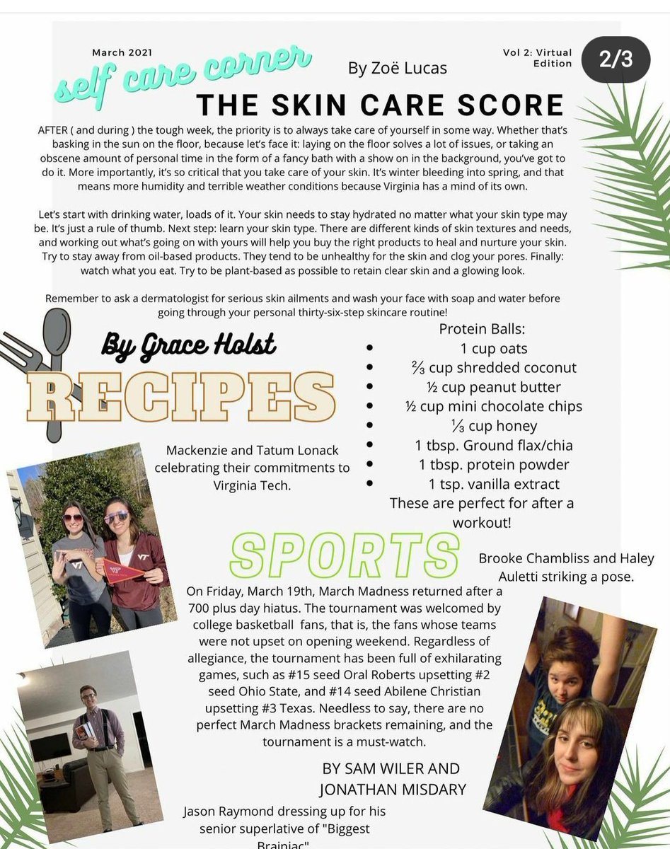 IBatMV's tweet photo. Thank you to our #IB creative outreach team for another fun newsletter! And congrats to Jonathan M on his commitment to attend @JohnsHopkins !
#viewpride @knightcallie_ @mvhsclassof2k21 https://t.co/oib6OjkKAe