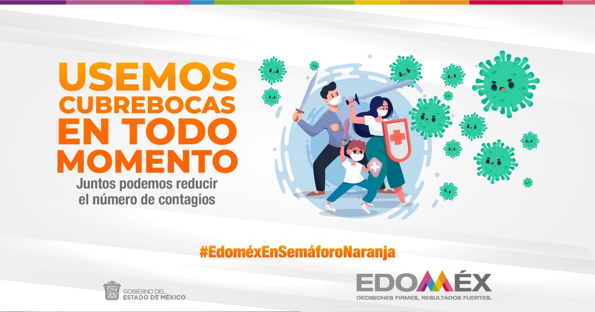 El uso correcto del cubrebocas ayuda a frenar los contagios por #Covid_19mx.
#CuidemosTodosDeTodos