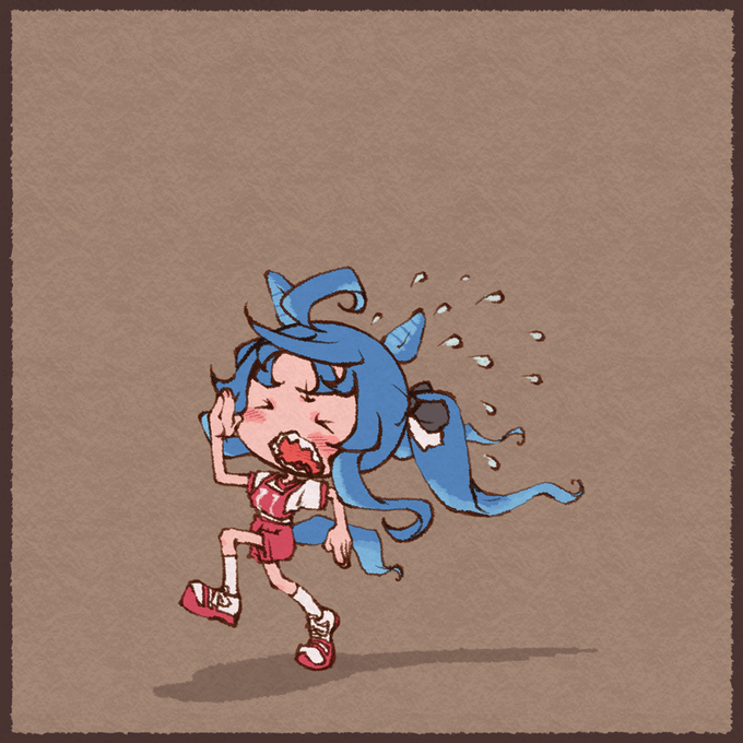 一生懸命走る子 