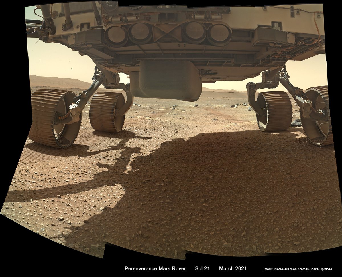 ken_kremer's tweet photo. "Perseverance Rover Records 1st Sounds of Driving on Mars + Belly Pan Mosaics" - Listen to 1st sounds of wheels trundling on the #RedPlanet. #NASA @NASAPersevere #MarsRover #MarsRover #Mars #SoundsofMars #JezeroCrater. Read my story/mosaics: Ken Kremer
https://t.co/hkyG4K2DBp https://t.co/Wu4nEBZP3x