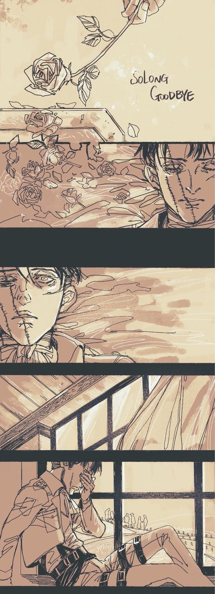 Too old to die young. Too tired to rest in peace. Too long to say farewell. #eruri #エリル 