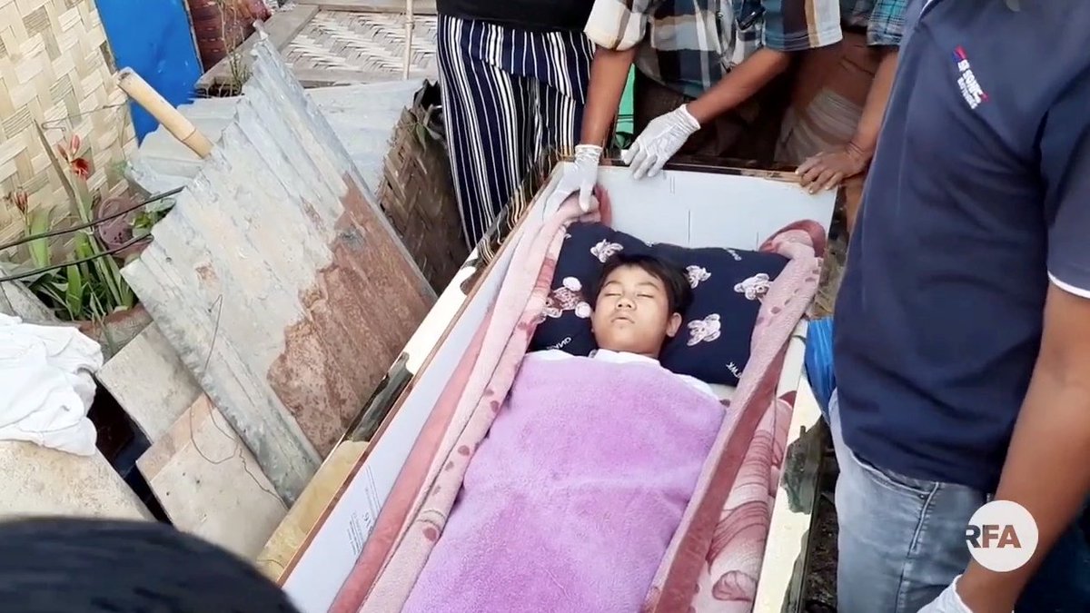 Tun Tun Aung, 15, who was shot dead in Mandalay, Myanmar, yesterday. He wasn't protesting against the coup. <a href="/aapp_burma/">AAPP (Burma)</a> says more than 260 people have been killed by the junta's forces since the Feb. 1 coup. #WhatsHappeningInMyanmar