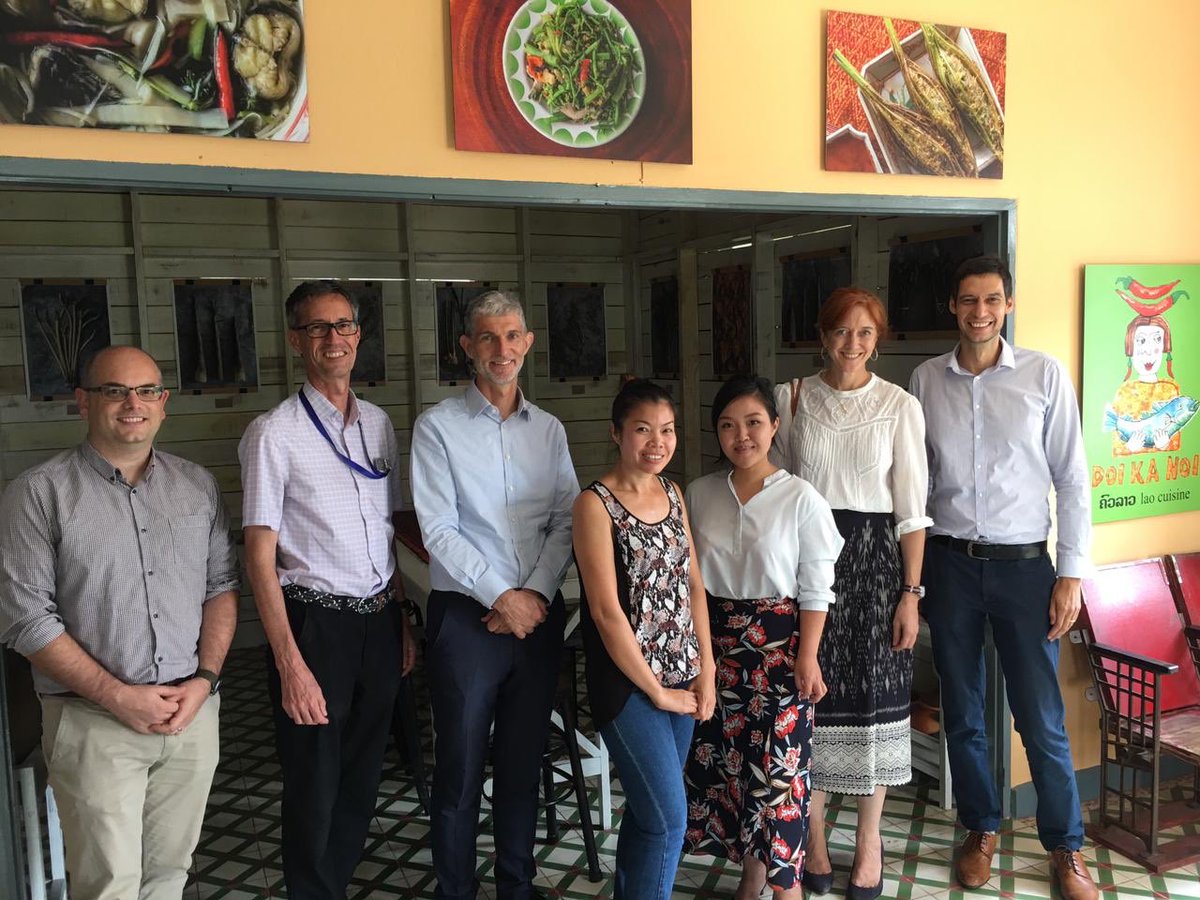 We met Dr Liz Ashley, Dr Andrew Simpson and Dr Matthew Robinson from LOMWRU in Vientiane. This is the Laos-Oxford-Mahosot Hospital-Wellcome Trust Research Unit, which supports Laos with its work on infectious diseases. We discussed how we can support science learning in Laos.