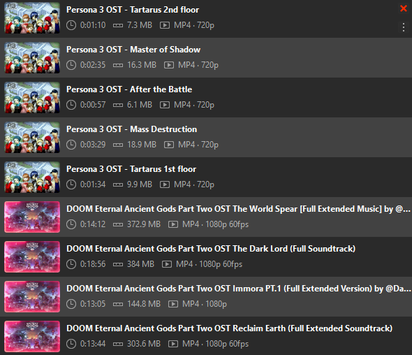 Indeimaus All My Video Soundtracks In A Nutshell