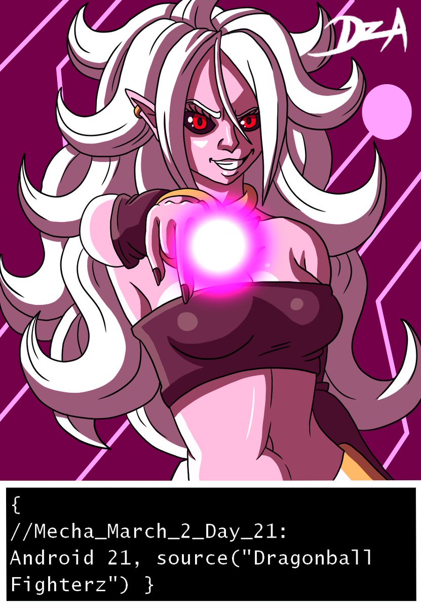 ZachmanRockfan's tweet photo. Mecha March 2 Day 21: Android 21

21 has such a cool design. Glad I was able to draw her again. XD

#MechaMarch2 #drawingchallenge #digitalart #digitaldrawing #majin #majingirl #android21 #dragonballfighterz #dbfz #android21dbfz #dbfzandroid21 #ArtistOnTwitter https://t.co/EBZmJU2hei