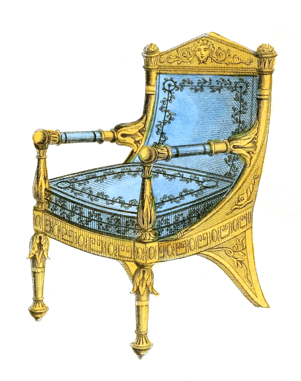 Littledream Twitterissa フリー素材 商用可 すてきな椅子 Chair Interior Retro アンティーク イラスト インテリア クリップアート コラージュ デザイン ハンドクラフト ハンドメイド パブリックドメイン レトロ ヴィンテージ 椅子 装飾 T