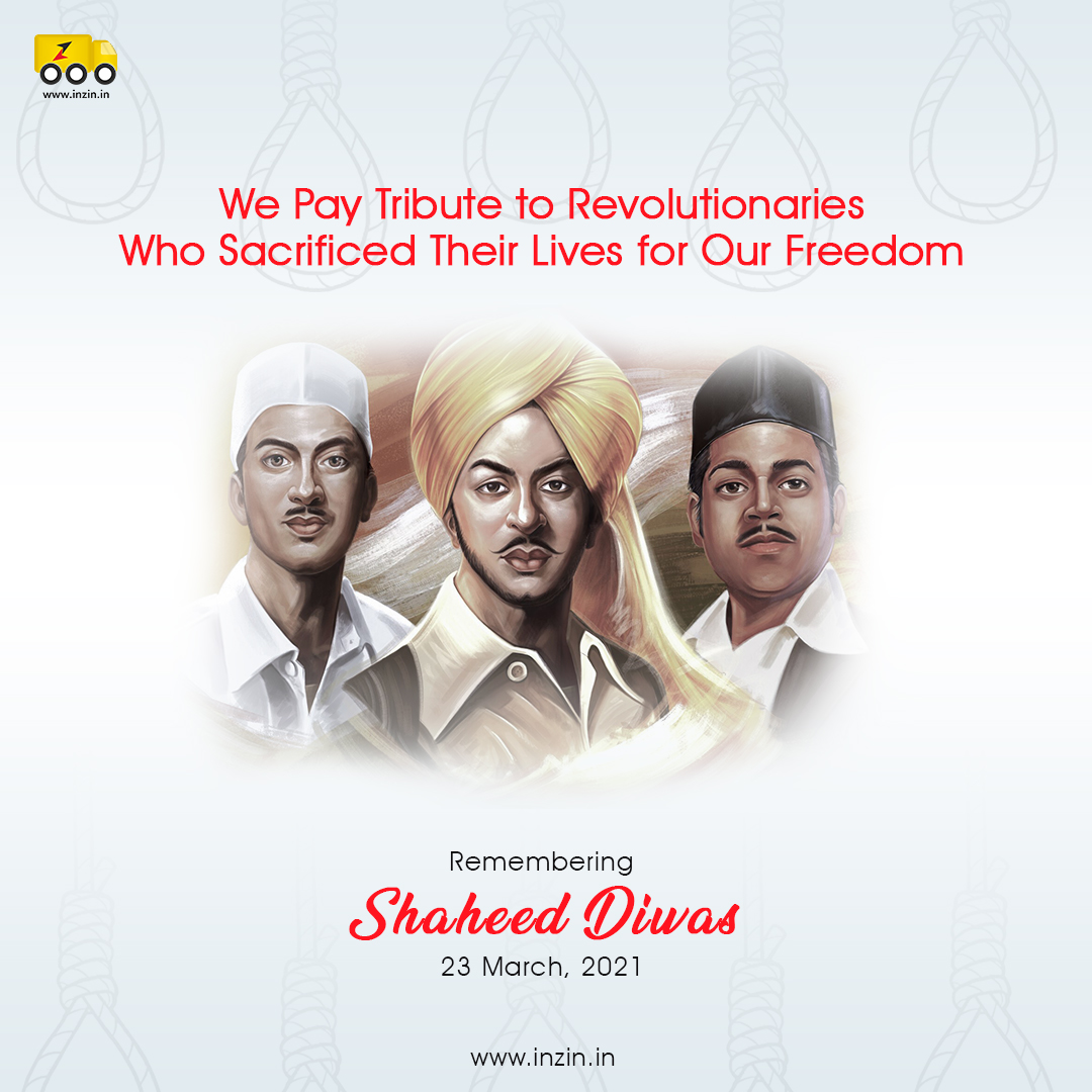 inzinautomotive's tweet photo. Today on #shaheeddiwas We Pay Tribute to Revolutionaries Who Sacrificed Their Lives for Our Freedom.

#ShaheedDiwas #shaheeddiwas2021 #शहीद_दिवस #BhagatSingh #IndianFreedomFighters #ShaheedDiwas #MartyrsDay #FreedomFighters #BhagatSingh #Rajguru #Sukhdev #indianhistory #InZIn https://t.co/BCPGj0bFPG