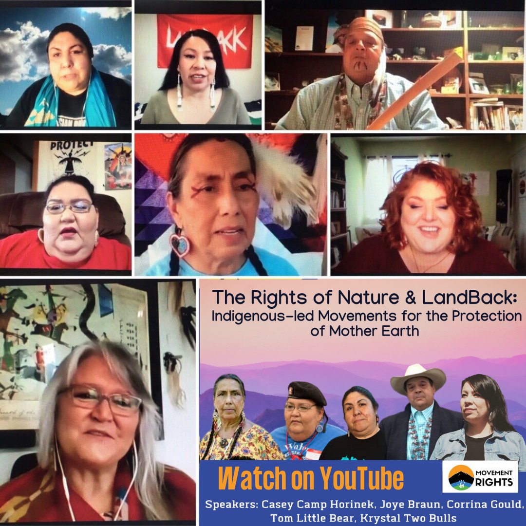 movementrights's tweet photo. Did you miss this INCREDIBLE webinar lineup of leading #Indigenous #RightsofNature &amp; #LandBack warriors? Just want to see it again? Stream and share Youtube here: https://t.co/Od0rvl7zur #indigenousrights https://t.co/Whf89EHmO9