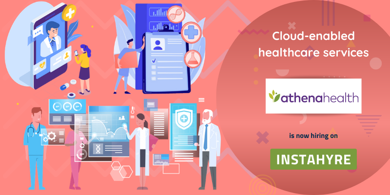 Instahyre's tweet photo. The team from @athenahealth is now hiring hassle-free on Instahyre! Be a part of the leading provider of network-enabled services and mobile applications for medical groups and health systems.

Explore opportunities here: https://t.co/jKauvqk2I7
#Instahyre #Careers #Jobs #Hiring https://t.co/D4D08aGCxV