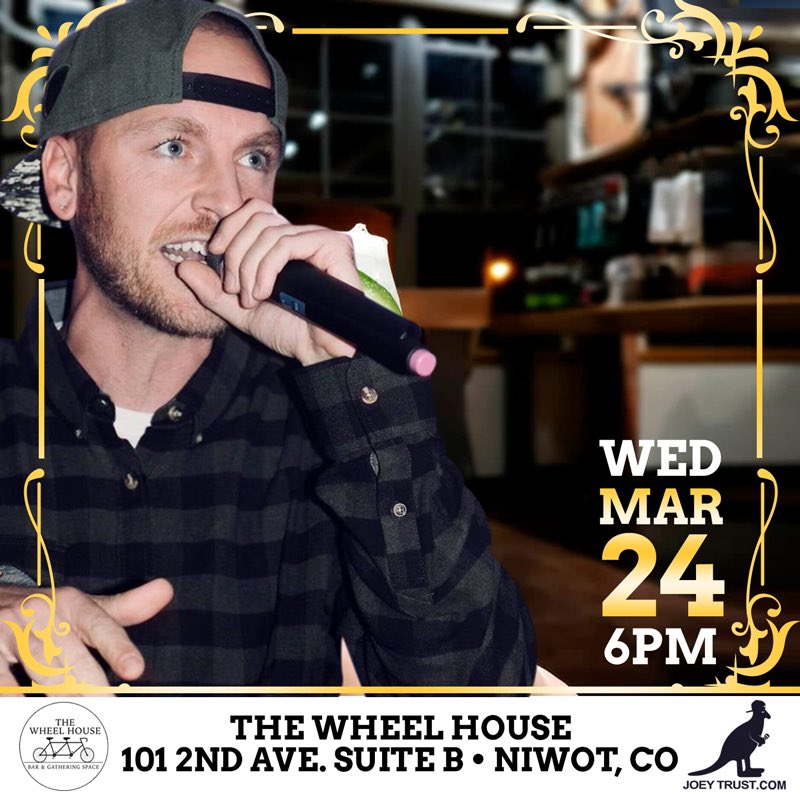 joeytrust's tweet photo. I’ll murder the microphone in Niwot, CO this Wednesday! #TheOpenMicKiller #BoxStateHipHop https://t.co/mQgPdhuL1k