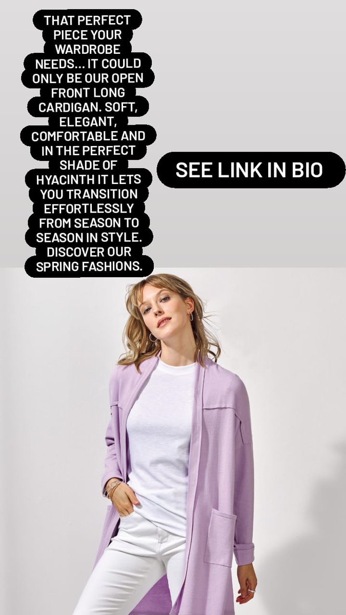 BGsbeautycare's tweet image. Long Cardigan. Soft, elegant, comfortable and in the perfect shade of hyacinth it lets you transition effortlessly from season to season in style.

avon.ca/boutique/brigi… 

#avon #openfront #longcardigan #hyacinth #spring #fashion #style 
#brigittesbeautycare