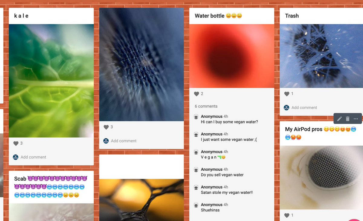 Madsciencelove's tweet photo. When you ask your Ss to take abstract photos w/different object using their Mini scopes, Some Ss even take it further beyond the classroom and send you more photos &amp; object they discover at home. Can you guess what some of the objects are?#ScienceandArt https://t.co/8PkWAfS9Sr