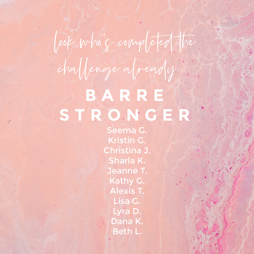 pbbridgewater's tweet photo. Barre Stronger Challengers..9 days left!  And kudos to the goal crushers who have already completed the challenge with over a week to spare! You go girl! Can't stop, won't stop! So much stronger together! #barrestrongerchallenge #purebarre #2021goals #youvegotthis https://t.co/IgSbHl2g6Z