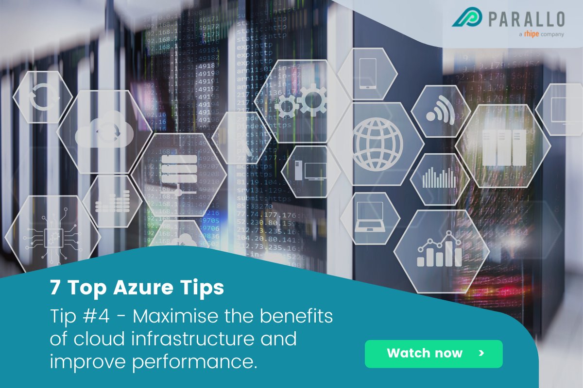 _parallo_'s tweet image. #azuretip 4 - Maximise the benefits of Azure cloud infrastructure with these helpful tips to cut costs and improve performance in Azure. Our next #7costsavingtips video uncovers  ways to optimise Azure the infrastructure - watch it here: hubs.li/H0HRsFz0