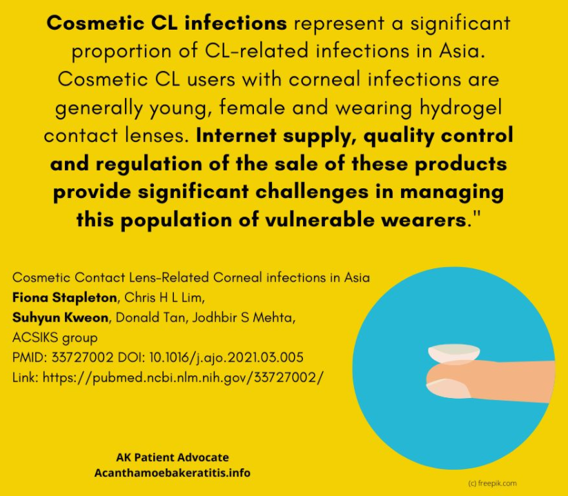 sunewli1313's tweet photo. Absolutely agree with @AcanthamoebaPA that all contact lens wearers should receive professional advice and follow up with optometrists- not worth risking your eyes for a moment of beauty! @UNSWoptomvsci @OptometryAus @OptometryNSWACT @WorldCouncilOpt https://t.co/PhoQEyoE9c