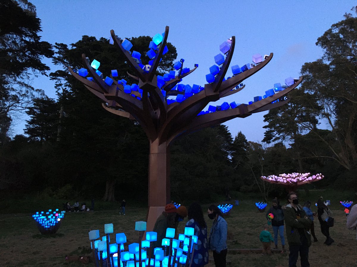 codame's tweet photo. Thanks to Colin Hunt @cfhhunt everyone who joined us for the live Demo of Entwined Patterns created at #CODAME #CodeArtTogether Sculptures at Peacock Meadow in Golden Gate Park!! πππ€ππ
#immersiveart #algorithmicart #codeart #creativecoding #artandtechnology #newmediaart https://t.co/OdCsvXHR6D